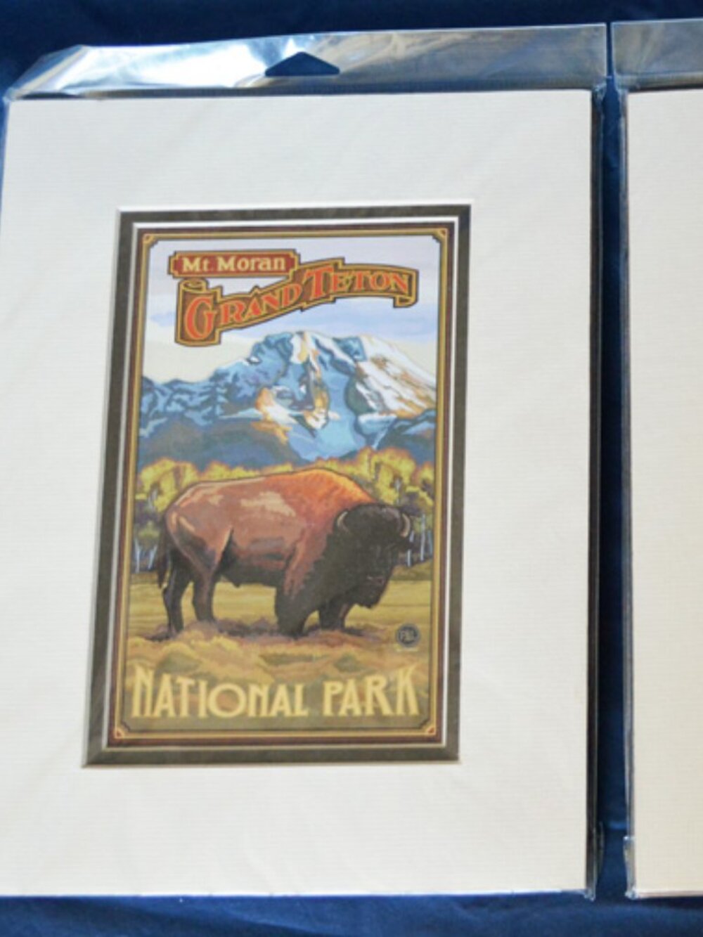 Pair of Grand Teton National Park Paul A Lanquist matted prints